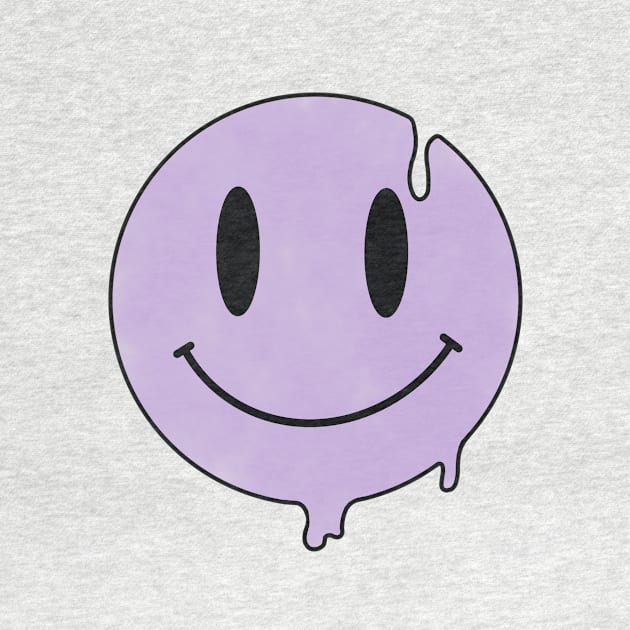 Purple Dripping Smiley Face by Alex'sShop